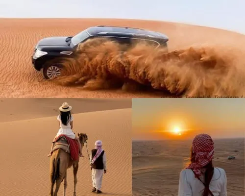 VIP desert camp seating Dubai safari experience